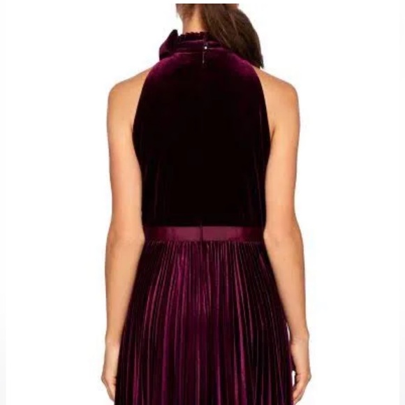 ted baker pleated velvet midi dress Ted Baker Pleated Midi Dress
